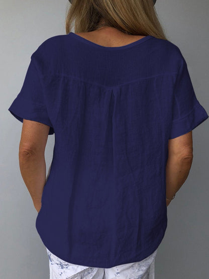 Elin – Relaxed Cotton and Linen Top