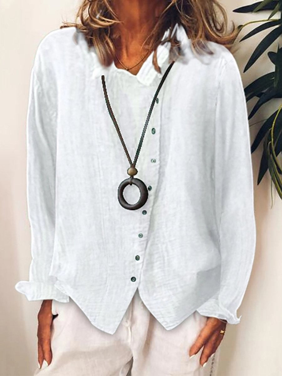 Liv – Long Casual Linen Shirt