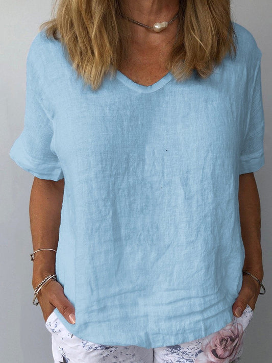 Elin – Relaxed Cotton and Linen Top