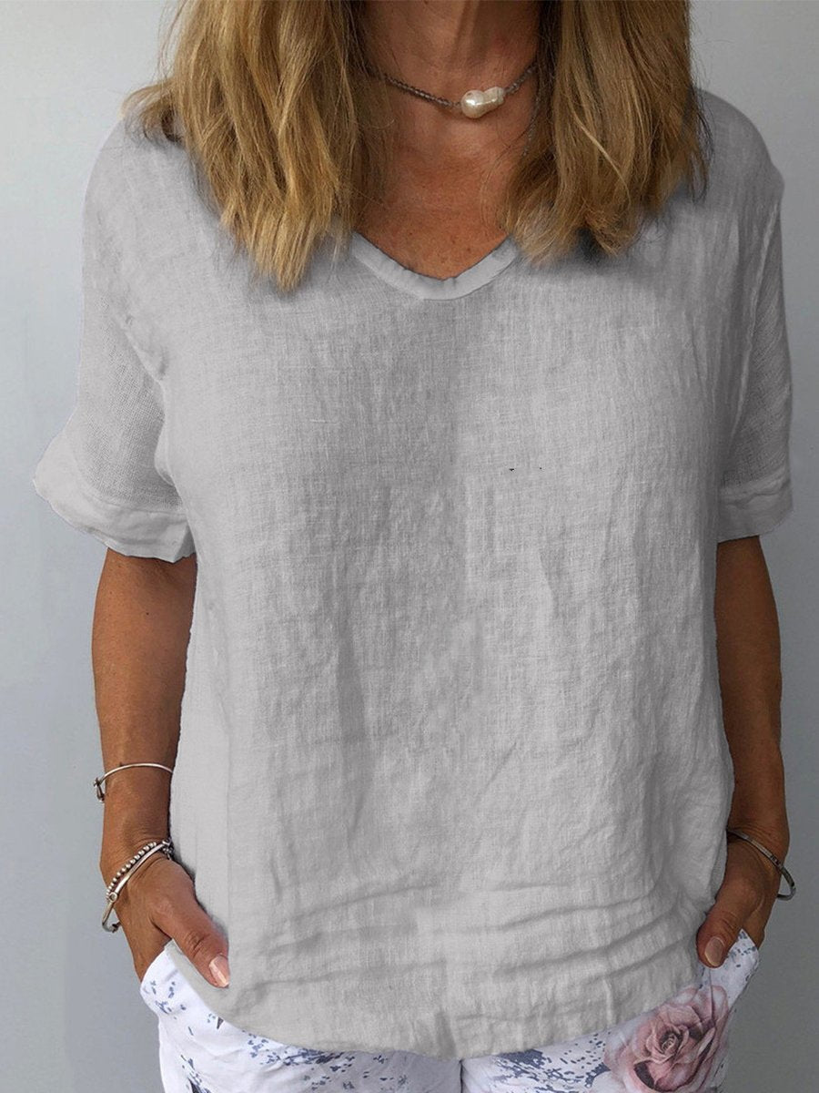 Elin – Relaxed Cotton and Linen Top