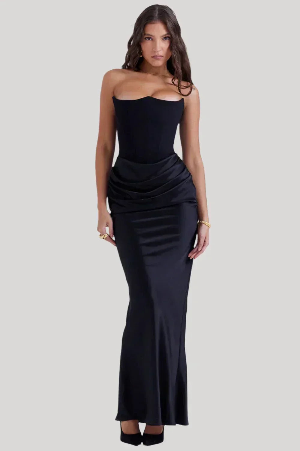 Elisabeth - Off-shoulder maxi dress for a refined appearance