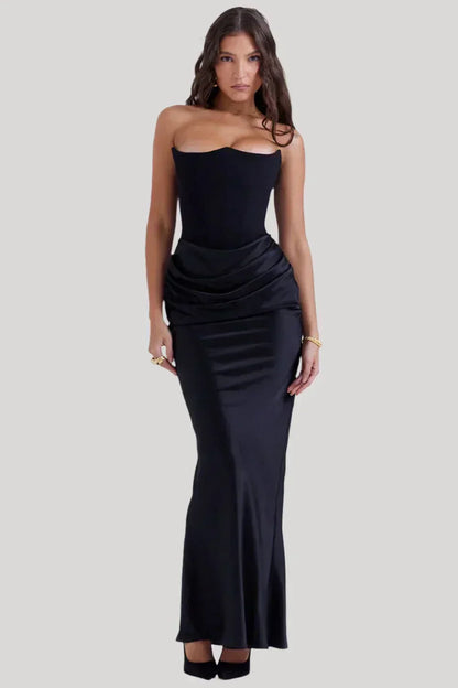 Elisabeth - Off-shoulder maxi dress for a refined appearance