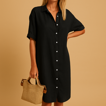 Kyla – Elegant Long Shirt Dress