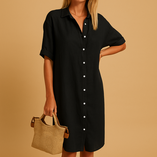 Kyla – Elegant Long Shirt Dress