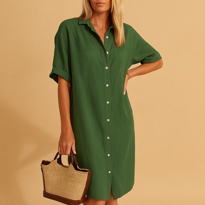 Kyla – Elegant Long Shirt Dress