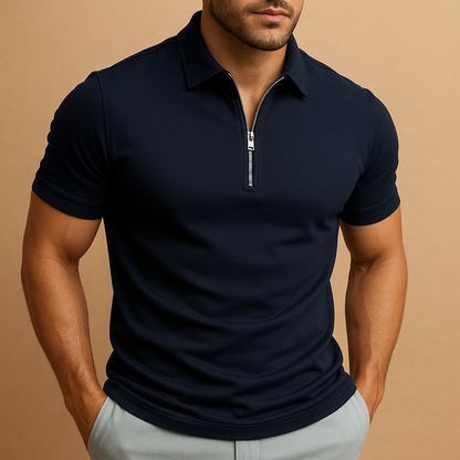 Hugo – Modern Polo with Zipper
