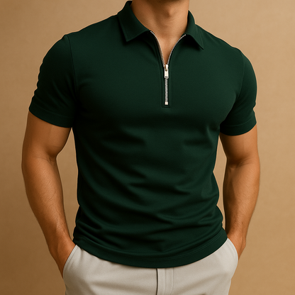 Hugo – Modern Polo with Zipper