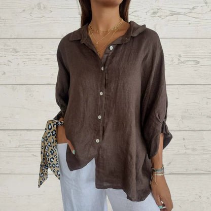 Madison - Classic and elegant blouse with buttonholes