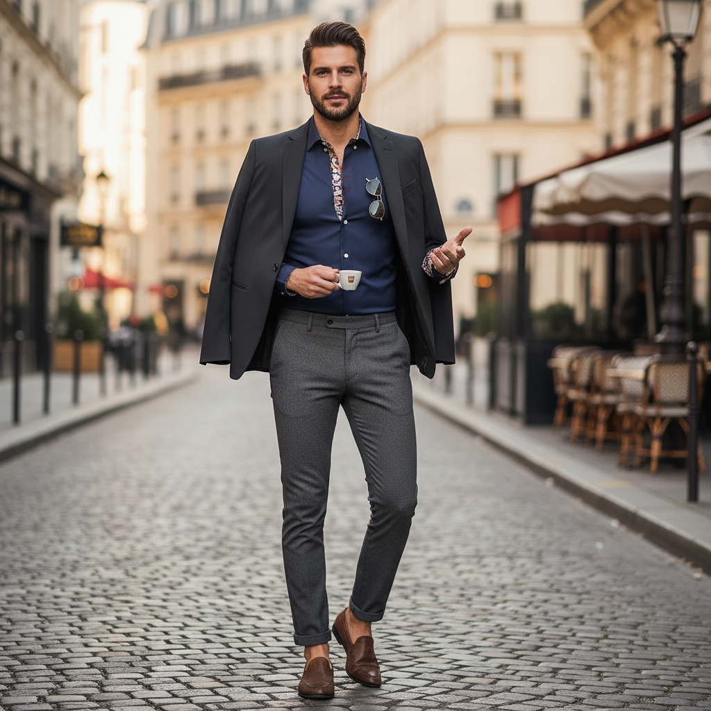 Adrien – Elegant Long Sleeve Shirt