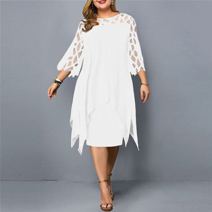 Annika – Dress with open sleeves and a flattering fit