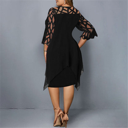 Cathryn - Stylish Plus Size Midi Dress