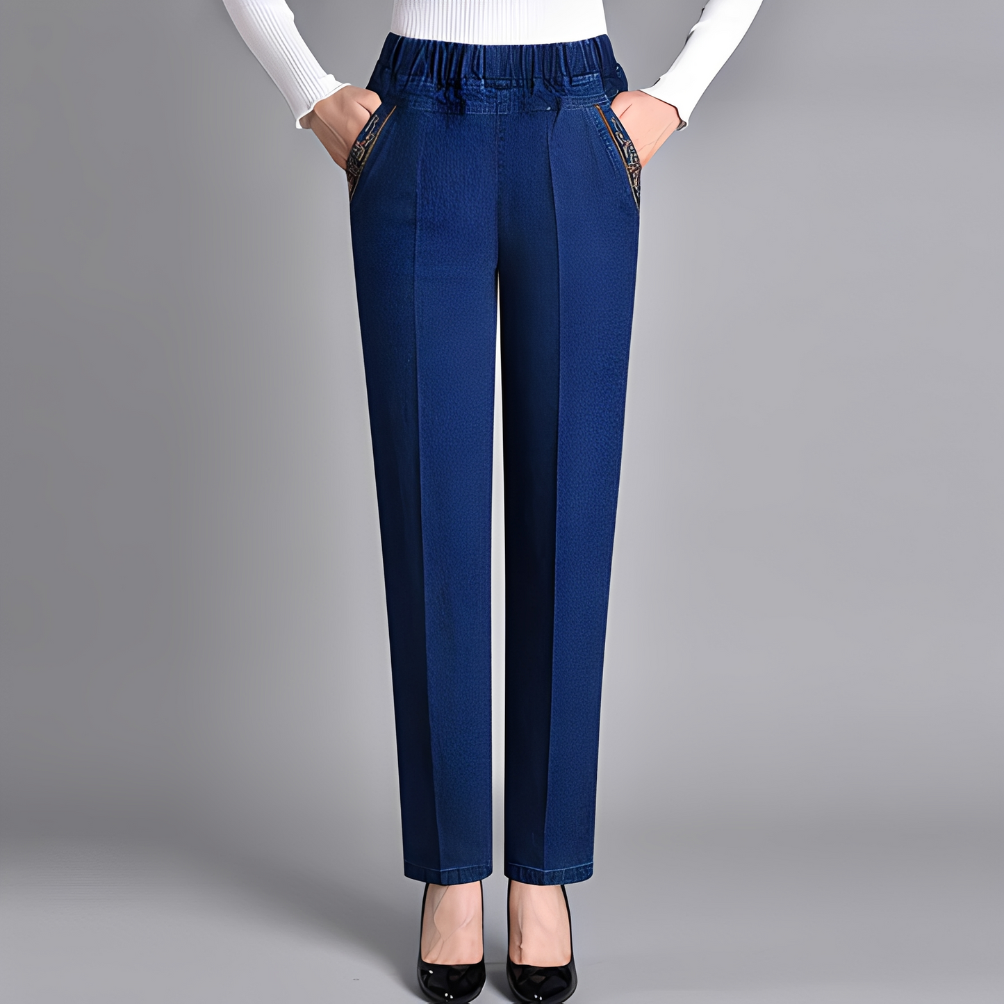 Katrine - Women's high-waisted stretchy pants