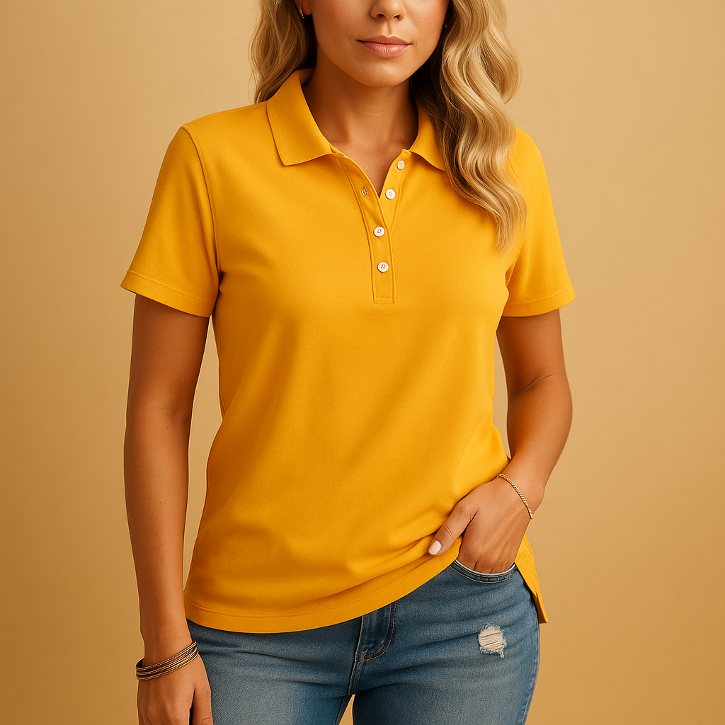 Shene – Chic Fitted Polo with Modern Design