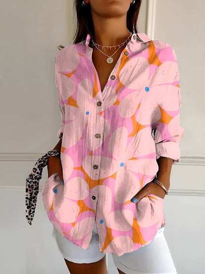 Amara - Lightweight floral-patterned shirt