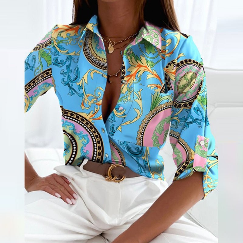 Kharlyn - Sophisticated Blouse with Traditional Collar
