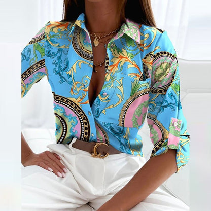 Kharlyn - Sophisticated Blouse with Traditional Collar