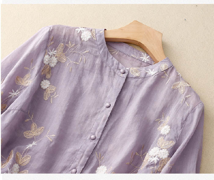 Elaine - Versatile and Embroidered Blouse