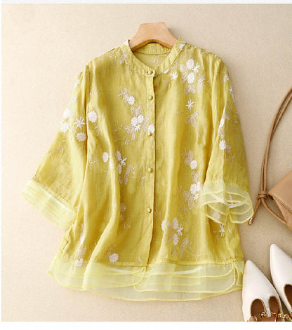 Elaine - Versatile and Embroidered Blouse